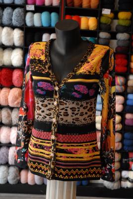 GILET LEOPARD FLOWERS OLIVIER PHILIPS