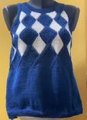 GILET ET TOP CREALINO BLEU MARINE